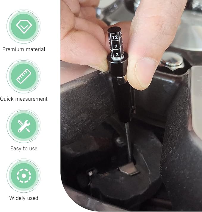 1 PC Car Brake Pad Thickness Gauge with Scale, High Precision Quick-Check Measure Tool, Universal Brake Pad Tester for Intern