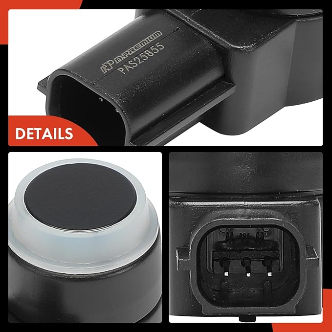 A-Premium 4-PC Rear Reverse Backup Parking Assist Sensor Compatible with Chevy, GMC & Cadillac Models - Silverado 1500 2007-2