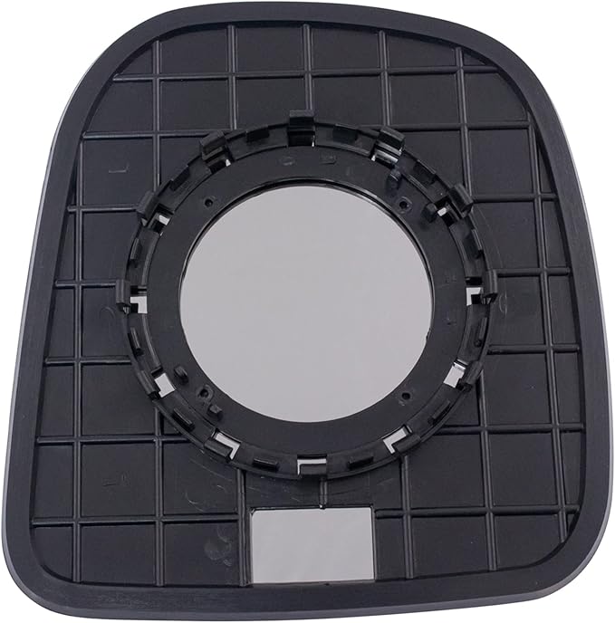 TRQ Left Driver Side Power Mirror Glass with Backing Plate Compatible with 1996-2002 Chevrolet Express 1500 2500 3500 GMC Sav