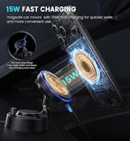 for MagSafe Car Mount Charger 15W Fast Wireless Charging Magnetic Car Phone Holder, 82+LBS Strongest Suction, 3200gf Strongest Magnetic,360°Rotatable Stand for iPhone 17-12 Pro Max Plus Air