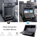 JDMCAR 2PCS Hidden Storage Box and Glove Box Organizer Compatible with 2025 2026 Toyota 4Runner Accessories
