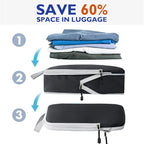 Compression Packing Cubes, 10 Set Packing Cubes for Travel Compression, Lightweight Compressible Package Organizer for Carry 