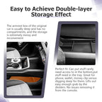 LUWU for 2025 Chevrolet Equinox Center Console Organizer Equinox Armrest Storage Armrest Organizer Insert Tray 2025 Equinox Lower Console Organizer Storage Tray 2025 Chevy Equinox Accessories