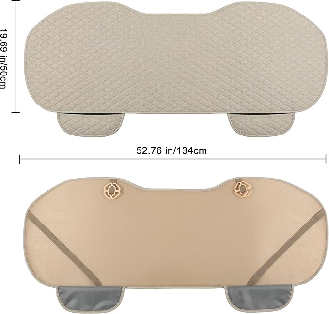 West Llama Linen Car Seat Covers,Bottom Seat Covers for Cars Include 1 Rear Bench Cover Universal Fits 90% Vehicles,SUVs,Cars