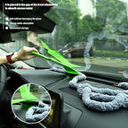 NEWISHTOOL 10 Ft Thicken Soak Rope for Window Tinting, Cars Glass Tint Film Installing Water Drying Absorbent Soak Shield Rope Automotive Windshield Car Door Window Cleaning Tool, Gray Microfiber Rope