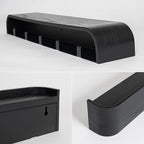 Kazai. Wall-Mounted Coat Rack 'Toke' - Modern Design Coat Rack with Hidden Wall Hooks - Solid Wood Veneer Panel Coat Hanger -