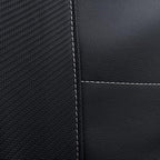 Flying Banner car seat Covers Protects Zebra Printing Faux Leather Carbon Fiber Front Pair Carbon Fibre