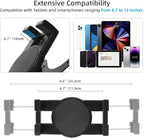 Dual Suction Cup Tablet Holder Mount for Personal Airplane/Boat/Car/Truck Windshield, Pilots iPad Holder Fits iPad Pro Air and Other 4.7-13" Tablets