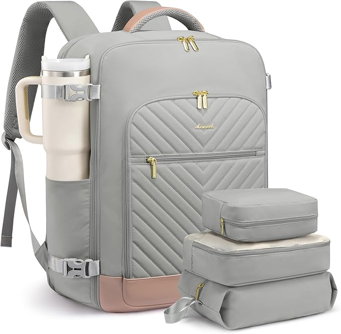 LOVEVOOK Large Travel Backpack for Women, TSA Carry on Backpack for Airplanes, 40L Personal Item Travel Bag for Women fits 17