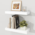 Floating Shelves for Wall, 7.9" Deep Wall Mounted Wood Shelves for Bathroom, Bedroom, Living Room, Kitchen, Hanging Shelf for