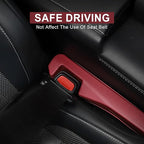 UREHEPO 2pcs Elastic Car Seat Gap Filler Organizer, Universal Interior Car Accessories to Stop Things from Dropping and Add Style for Car SUV and Truck, Fill The Gap Between Seat and Console - Red