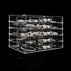 Clear Acrylic Jewelry Storage Box, Earring Jewelry Organizer with 5 Drawers, 5-Layer Jewelry Box for Women, Earrings Display 
