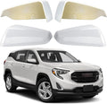 Driver & Passenger Side Mirror Cover Replacement for Chevrolet Equinox 2018-2023, for GMC Terrain 2018-2023 - Left & Right Side Mirror Covers, Rear View Mirror Cap Accessories White
