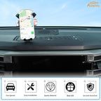 Aunginsy Center Console Dash Storage Organizer Tray with Mobile Phone Mount Compatible with Toyota Tundra/Sequoia 2022-2026, Car Dashboard Multi-Functional Phone Holder Storage Box Insert Accessories