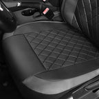 AUTOFAN Premium Universal Pu Leather Car Seat Covers - Front Seats, Airbag Safe, Water-Resistant Durable Vinyl, Fits 95% of C