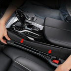Car Seat Gap Filler Organizer Universal for Car SUV Truck Accessories Seat Gap Plug Blocker with Storage Slot Black 2 Pack