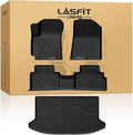 LASFIT Floor Mats & Cargo Mats for KIA Soul 2020-2025 (Only Fit Cargo Floor in Higher Position Without Subwoofer) All Weather TPE Custom Fit Floor Liners Car Mats & Trunk Mats Full Set
