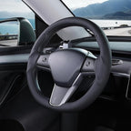 Steering Wheel Cover for Tesla Model 3(2017-2023) Model Y(2020-2024), Steering Wheel Accessories for Tesla Model 3/ Y