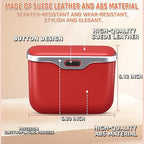 HOLDCY Car Trash Can, Waterproof Multi‑Functional Auto Trash Bin for Door/Console/Seat Back, Universal Vehicle Garbage Can for Car/Truck/SUV Drivers (Red)