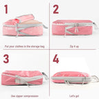 5 Set Packing Cubes For Travel Essentials, Luggage Packing Organization Cubes Suitcase Organizer Bags Set For Luggage Travel 