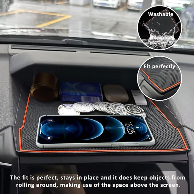 Auovo Dashboard Mat Compatible with Subaru Crosstrek Accessories 2018-2023 Forester 2019-2024 XV Impreza 2018-2023 Car Interi