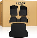 LASFIT Floor Mats & Cargo Mat for Kia Forte 2024 2023 2022 2021 2020 2019, All Weather TPE Custom Fit Floor Liners for KIA Forte 2019-2024 1st & 2nd Row Car Mats & Trunk Mat Full Set, Black