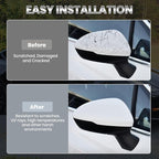 Right Passenger Side Mirror Cover Caps Compatible with Chevrolet Chevy Cruze 2017 2018 2019 Replacement Rear view Mirrors Trim (White)