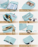 Packing Cubes 11 PCS, Mesh Breathable Luggage Organizers Bags, Packing Organizers, Durable Travel Essentials Bags Set, Travel
