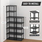 MHXW SXPN Bamboo Free Standing Shoe Rack Shelf Multi Tier Tall Wooden Stackable Shoes Rack Organizer for Closet Front Door En
