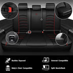 CAR PASS Comfortable 3D Foam Mesh Leather Car Seat Covers Full Sets, Air Cool Mesh Breathable Seat Covers for Car, Universal 