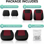 FH Group Automotive Car Seat Covers Front Set Premium 3D Air Mesh Front Seat Covers, Airbag Compatible Universal Fit Interior