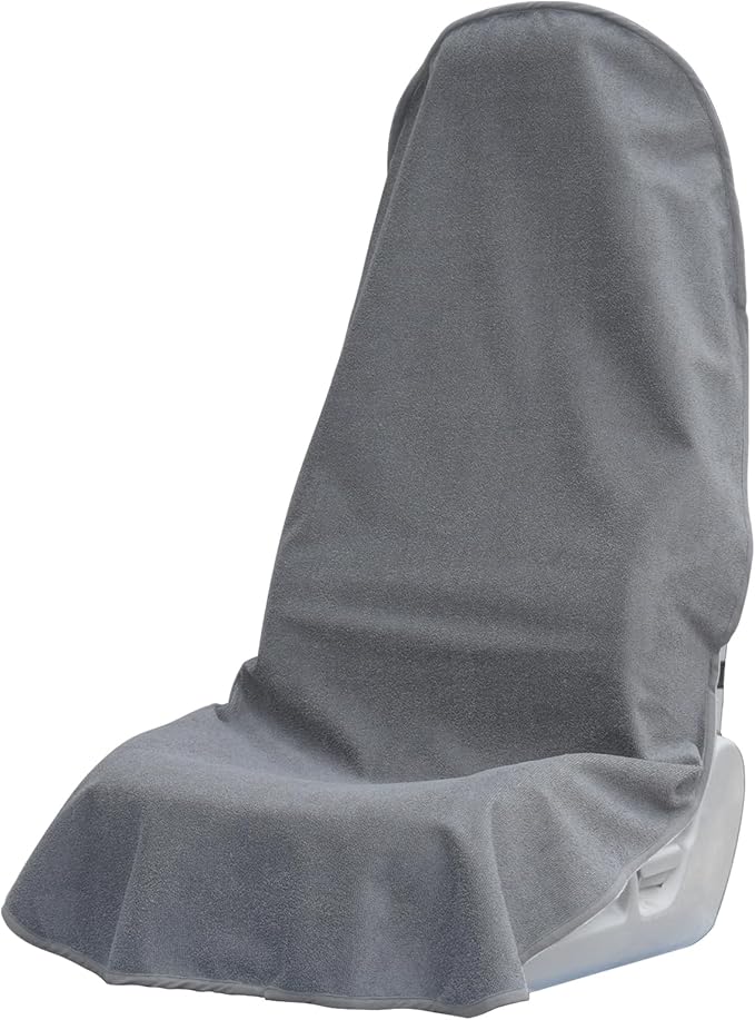 Towel Car Seat Covers - Super Absorbent Front Seat Protectors for Gym, Pets & Travel | Quick-Dry Towel Fabric | Universal Non