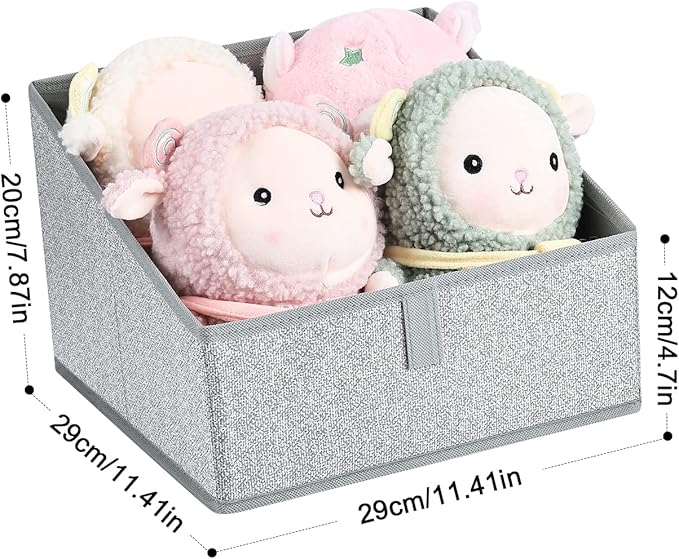 DIMJ Bundle of 8 Pack Clothes Storage Bag & 6 Pack Trapezoid Storage Bins