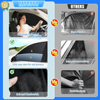 ZATOOTO Suede Car Window Shades 4PCS - Car Window Covers for Ultimate Privacy, UV Protection, and Heat Insulation, Side Window Sun Shade Perfect for Camping, Travel, Baby Safety, and Daily Use