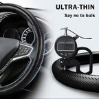 Steering Wheel Cover for Chevy Malibu 2016-2024/ Equinox 2018-2024/ Bolt EV 2017-2021/ Volt 2016-2019, Car Steering Wheel Cover for Chevrolet (Matte Black)