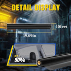 ARANA 50% VLT 20" × 10FT Ceramic Car Window Tint Film, Heat Resistant & 99% UV Blocking Privacy Protection