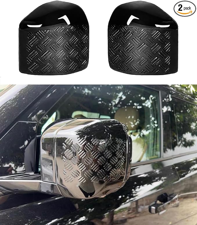 Defender Rearview Mirror Cover | Gloss Black ABS Anti-Scratch Protection Guards | Land Rover Defender 2020-2025 90 110 130 Accessories |(Rearview Mirror Cover)