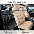 Coverado Car Seat Covers, Front Covers for Cars, Car Seat Cover Front Seats, Automotive Seat Cover, Waterproof, Leather Car S