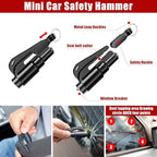 AUTODECO Car Roadside Emergency Kit, Car Safety Kit Portable Vehicle Kits for Emergency with Jumper Cables, Tow Straps, Safet