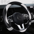 HighnessHwoo Car Steering Wheel Covers for Women Girl Padded Carbon Fiber PU Leather Cute Cartoon Auto Interior Accessories f