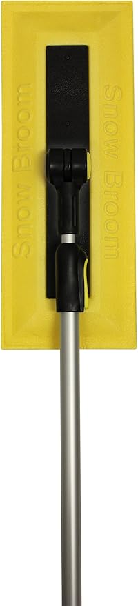 Emsco Group 1719-1AZ Bigfoot 52" Telescoping Snowbroom with 16" Swiveling Foam Blade Dual-Head Ice Scraper, Assorted
