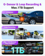 Vantrue S1 Pro Max AI Dash Cam, ADAS, 4K Dash Camera with Parking Mode, Voice/APP Control, 5GHz WiFi, STARVIS 2, HDR, PlatePi