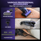 Pet Hair Handheld Vacuum Cordless: 20000PA High Power Car Vacuum with Motorized Brush and LED Light, Rechargeable Hand Held V