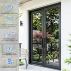 SUNBABY Window Tint for Home, One Way Privacy Film Heat & UV Blocking, Static Cling No Glue Renter Friendly Cover for Home Bedroom, Office & Sliding Glass Door, 35.4 x 157.5 Inch with 3 Tools, Silver