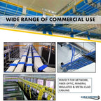Kable Kontrol Cable Tray- 5 Feet Long - 8" Width, 6” Depth – Wire Mesh Tray Cable Management Rack Cords Organizer Cable Baske