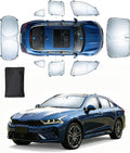 Sun Shades for Kia K5 2021-2025 2026 Windshield Sunshade Accessories Full Window Shades for K5 Front Rear Side Window Covers Fixed with Inserts Sun Visor Blocker Privacy Car Keep Car Cool 8 PCS