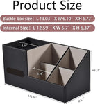 PU Leather Stackable Organizer Drawer,Plus Size Tissue Box Cover