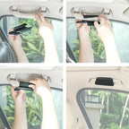 TFY Side Window Sun Visor for Car Roof Handles - Sun Glare and Heat Blocker for Driver or Passenger, Reduces Side Window Glare, Easy Installation and Storage (Gray)