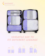 BAGSMART 6 Set /4 Set/2 Set Compression Packing Cubes for Travel, Lightweight Luggage Organizer Bags, Durable Space Saver Bag