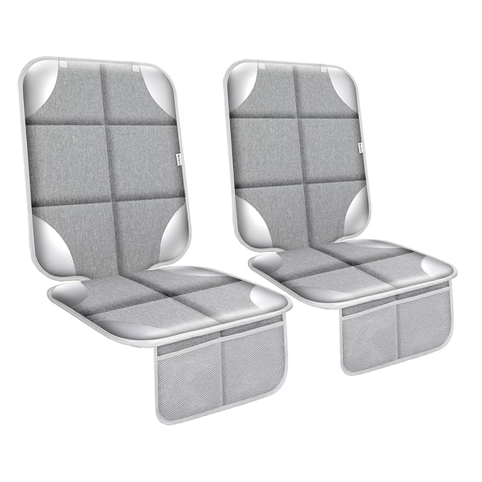Meolsaek Car Seat Protector for Child Car Seat, Durable 600D Fabric Waterproof Car Seat Cover with Thick Pad Non-Slip Backing